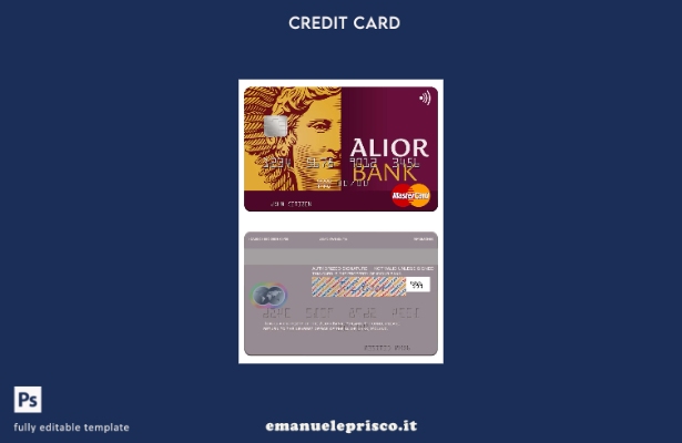 modello mastercard Polonia Alior Bank in stile verificato